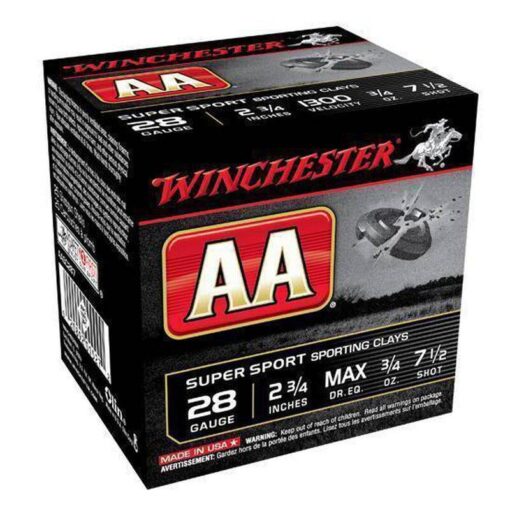 Winchester AA Super Sport 28 Gauge Ammunition 500 Rounds