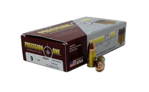 PRECISION ONE 9MM Ammunition 500 Rds