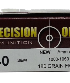 PRECISION ONE 40 S&W AMMUNITION BRASS 500 ROUNDS